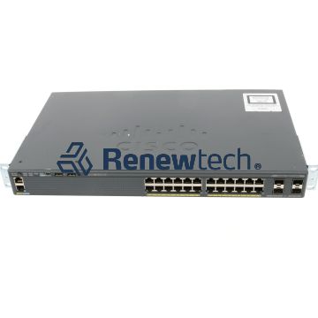 CISCO WS-C2960X-24TS-L - Cisco Catalyst 2960X Series 24-Port switch (24x 1G Base-T, 4x SFP) Integrated PSU, LAN Base